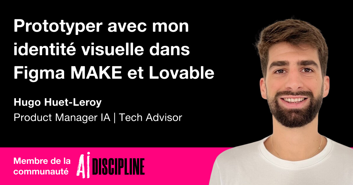 Bannière de la formation : Passez de l'idée brute à un prototype respectant votre univers graphique
